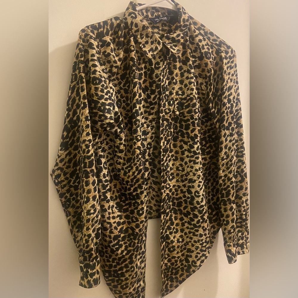 Leopard print blouse